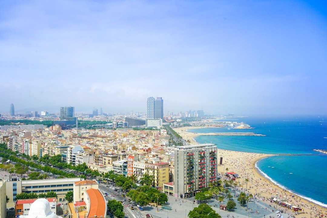 Barcelona beach and Mediterranean seafront