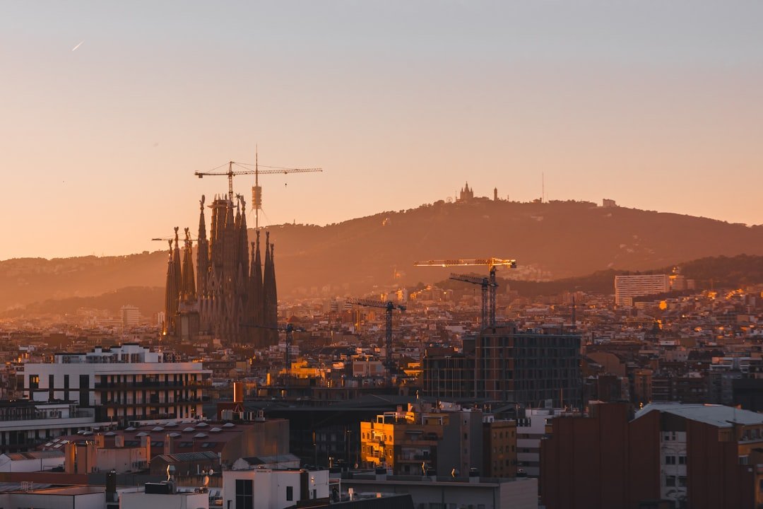 Gaudi's Sagrada Familia basilica in Barcelona Spain