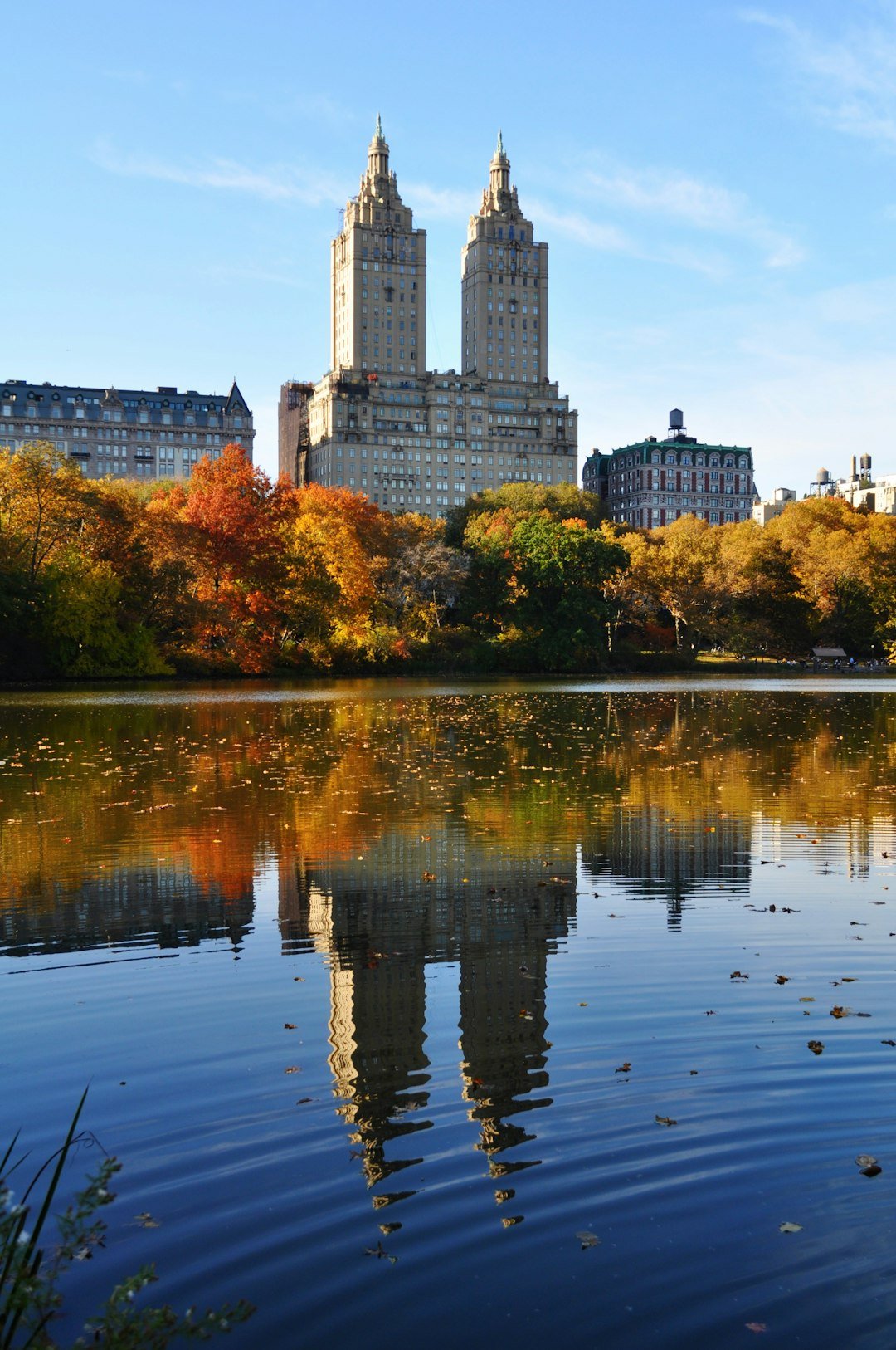 Central Park in New York City in autumn colours