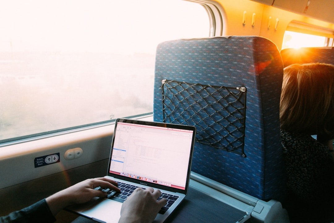 Searching for cheap flight deals on a laptop