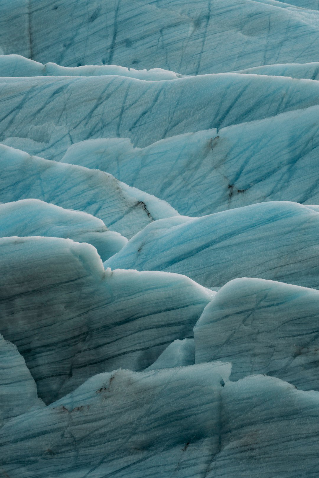 Blue ice in Iceland's glacier lagoon