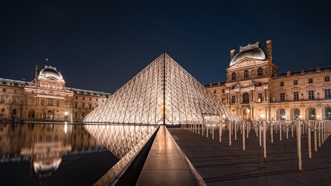 The iconic Louvre museum architecture in Paris