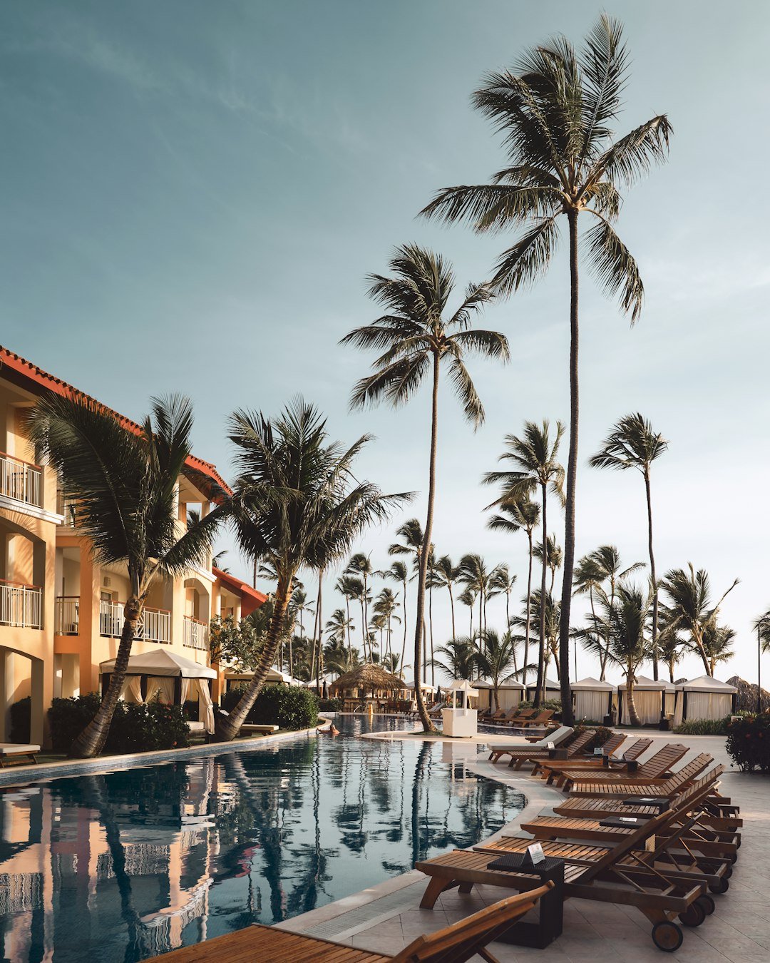 Luxury beach resort on a tropical holiday destination