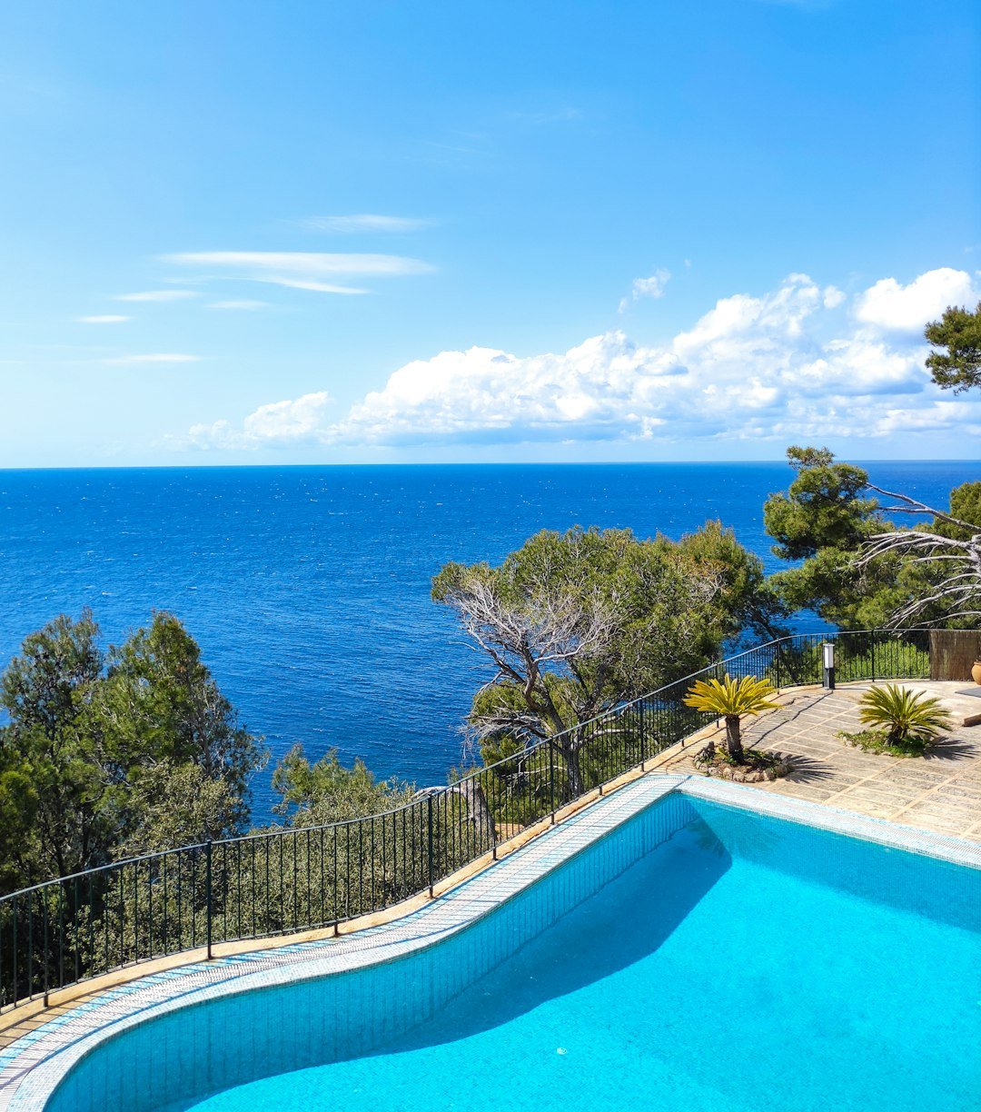 Luxury villa with private pool overlooking the sea