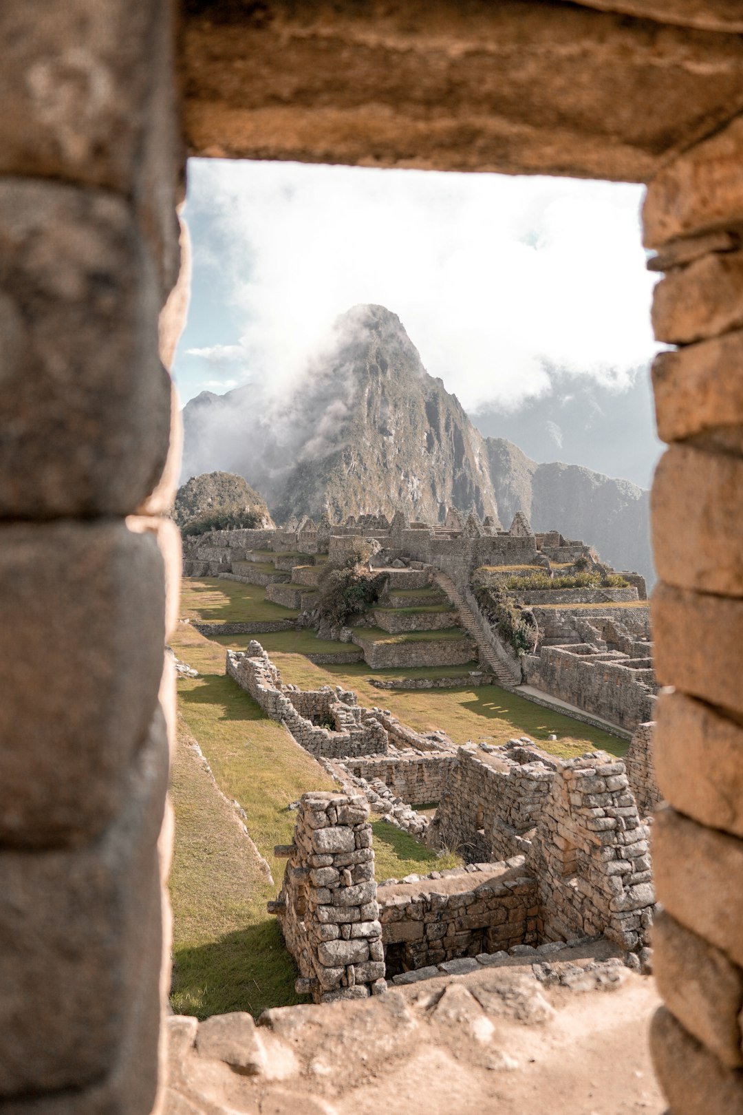 The ancient ruins of Machu Picchu in Peru