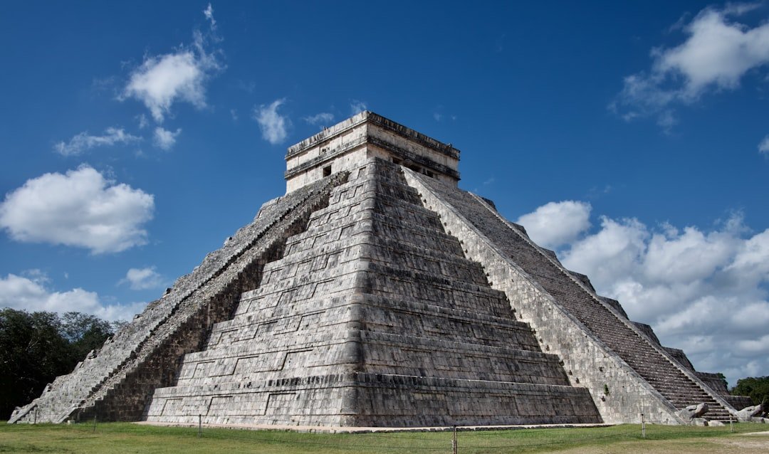 The ancient Mayan pyramid of Chichen Itza in Mexico