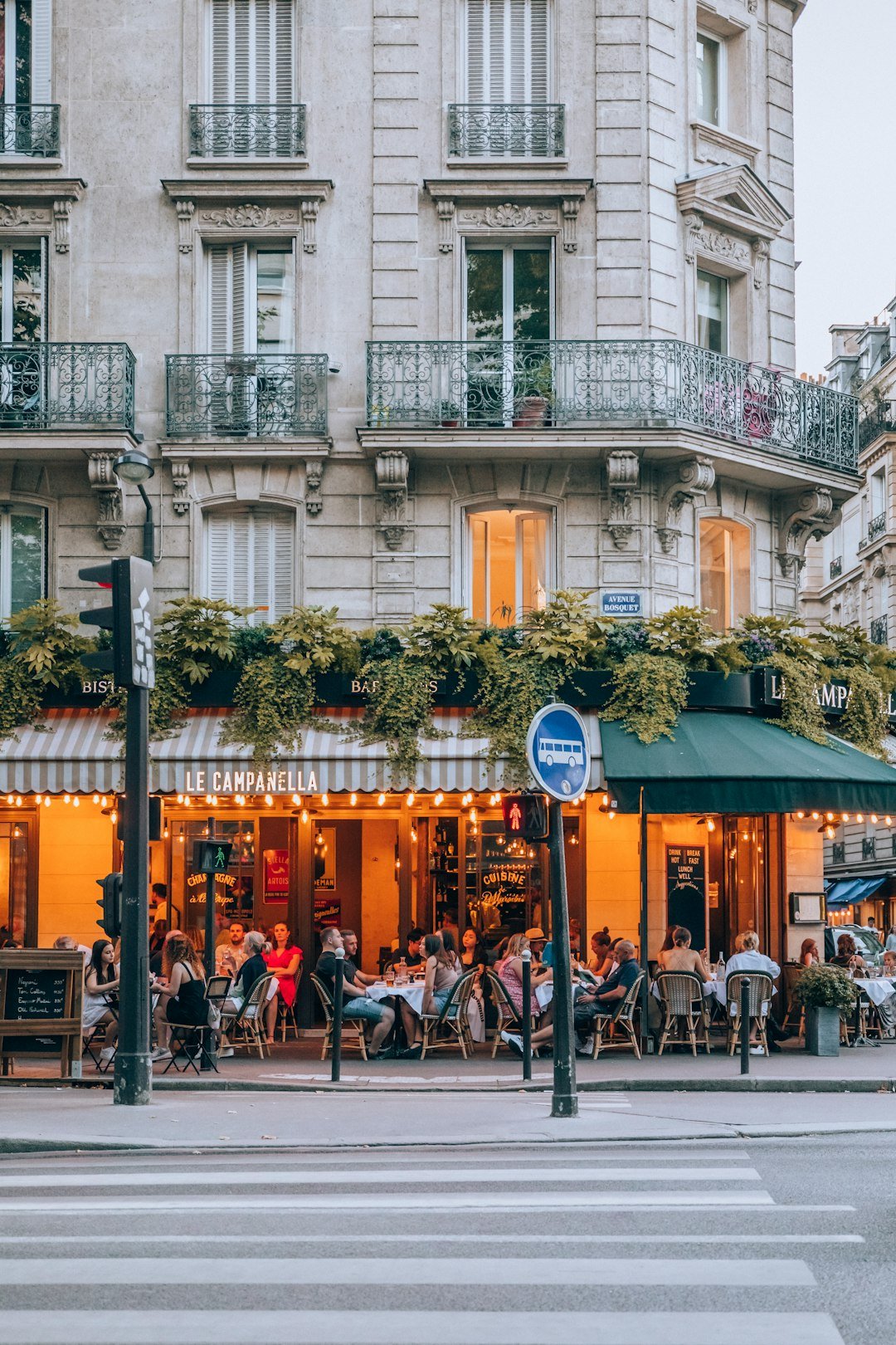 Parisian street cafe and French culture
