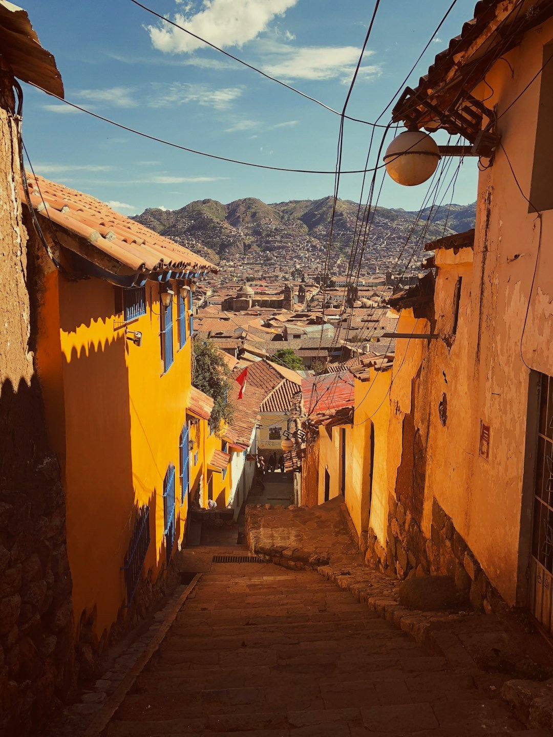 Colourful colonial city of Cusco in Peru