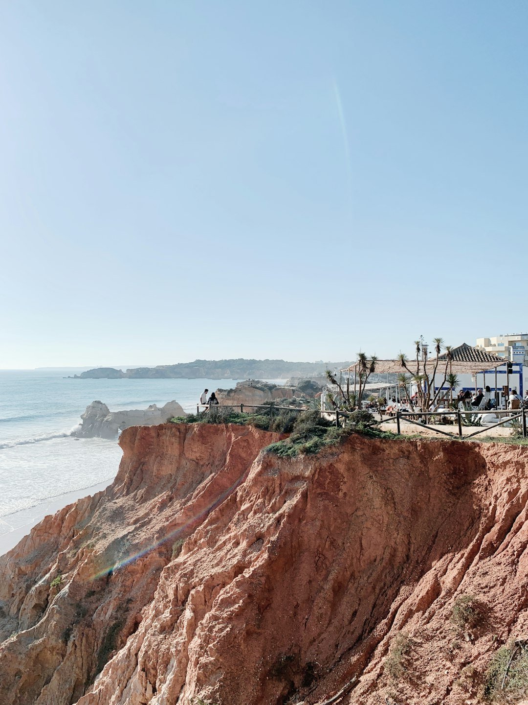 Dramatic beach cliffs and ocean in Portugal's Algarve