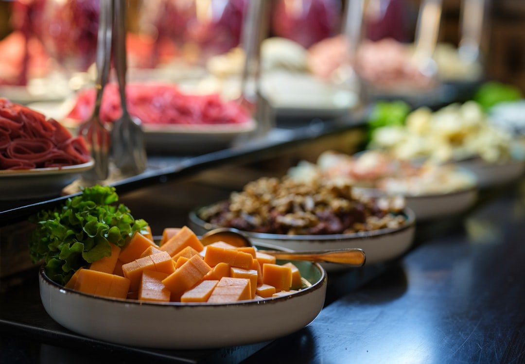 Lavish resort buffet dining spread at a tropical all inclusive