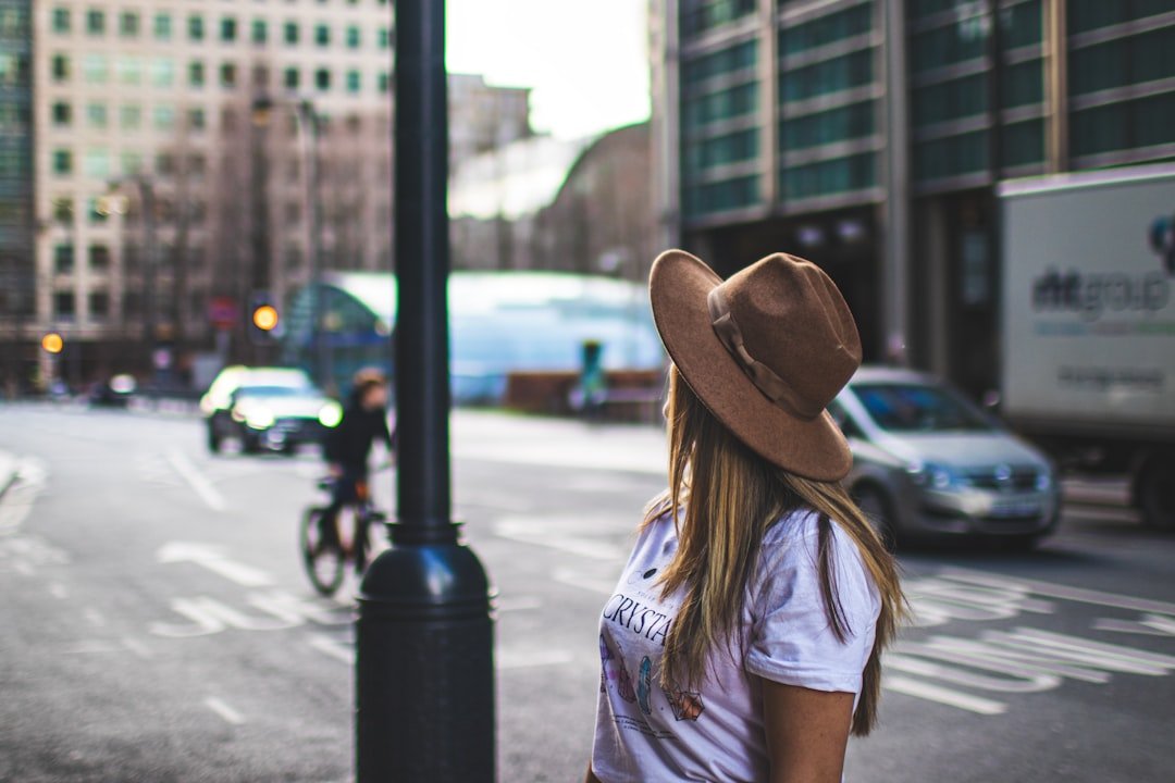 Solo traveller confidently exploring a new city street