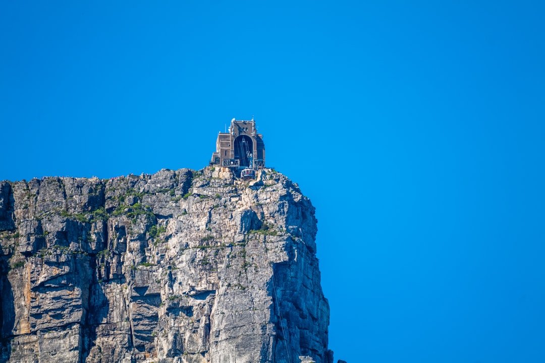 Aerial view of Cape Town and Table Mountain South Africa