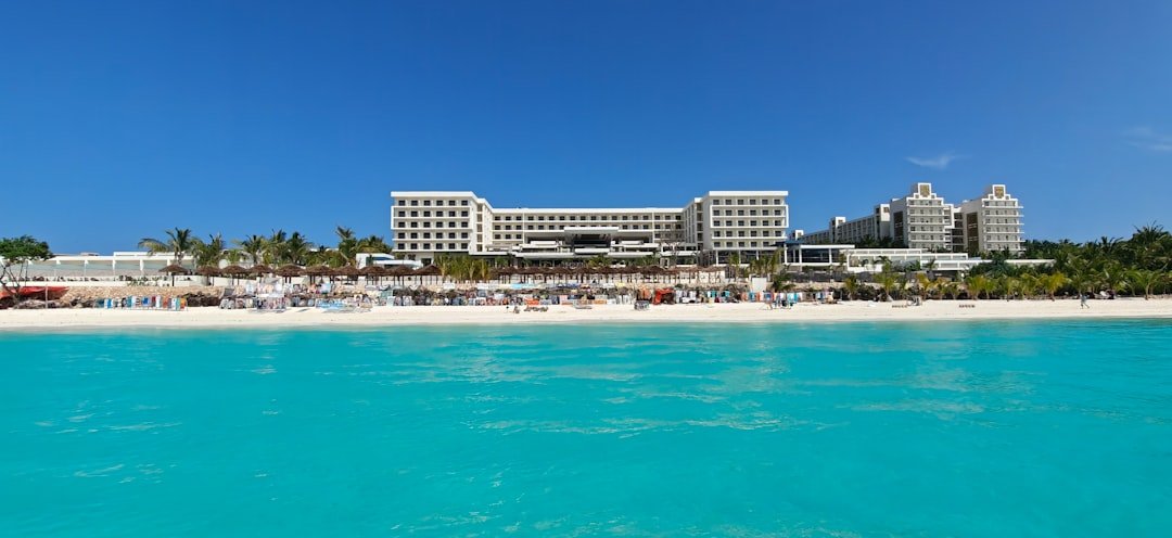 Zanzibar beach with turquoise ocean in Tanzania