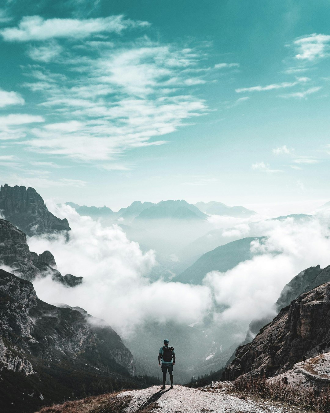 Dramatic mountain landscape for adventurous travellers seeking unknown destinations