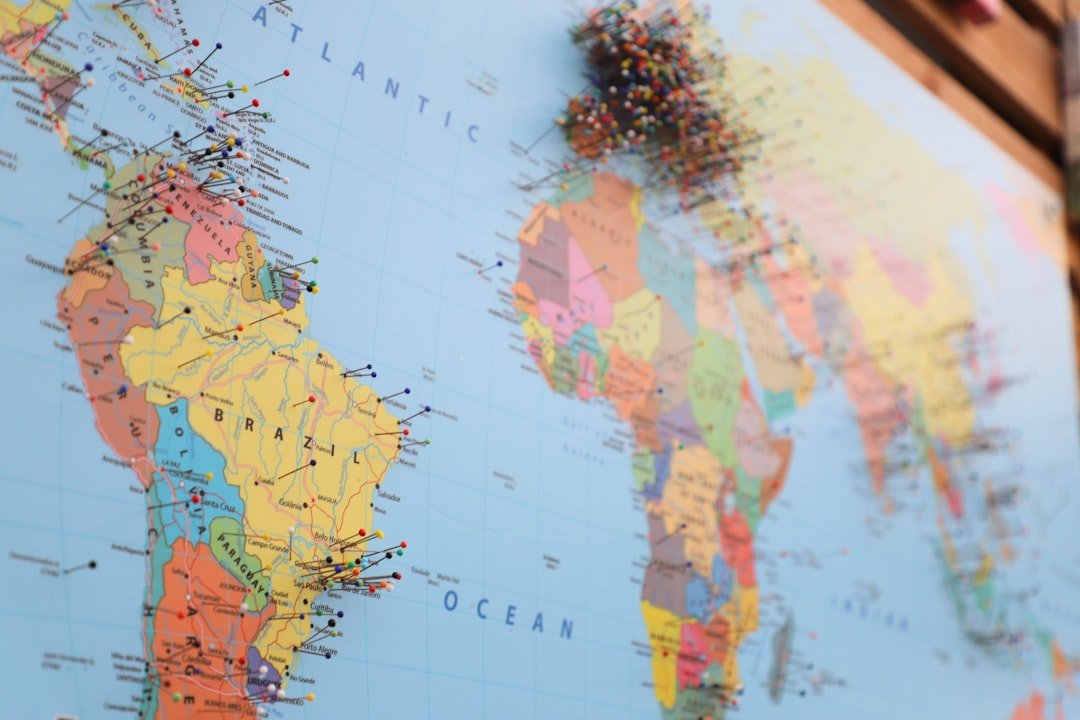 Travel bucket list and world map adventure planning